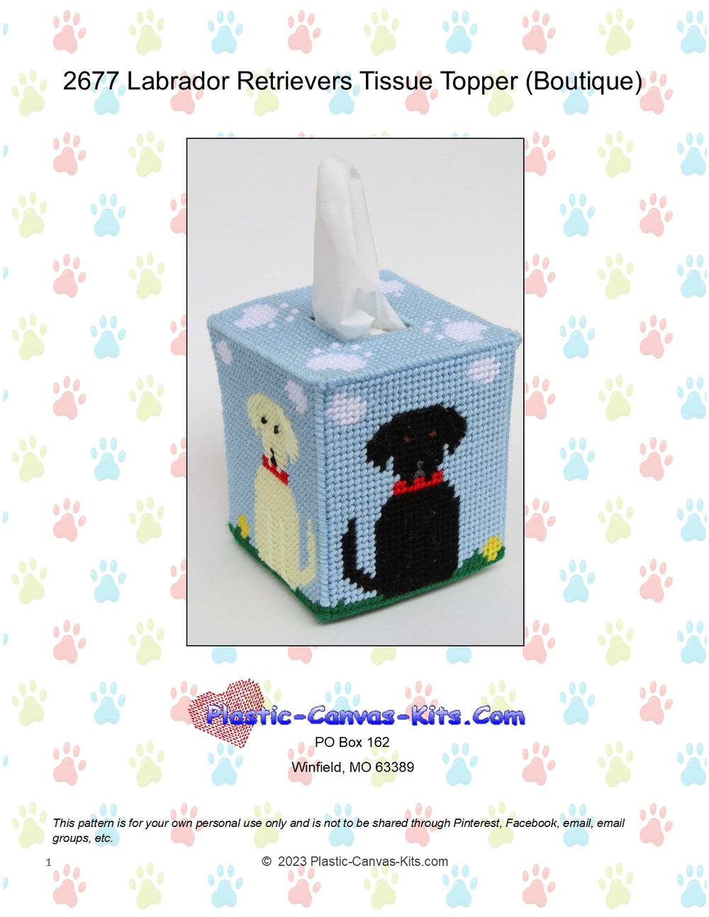 Labrador Retriever Boutique Tissue Topper