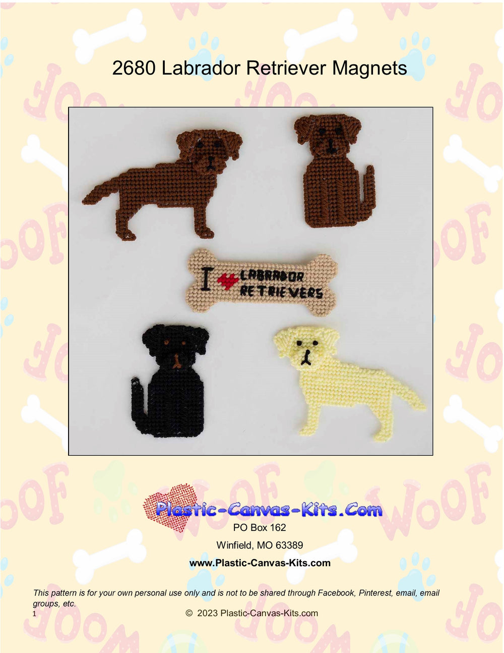 Labrador Retriever Magnet Set