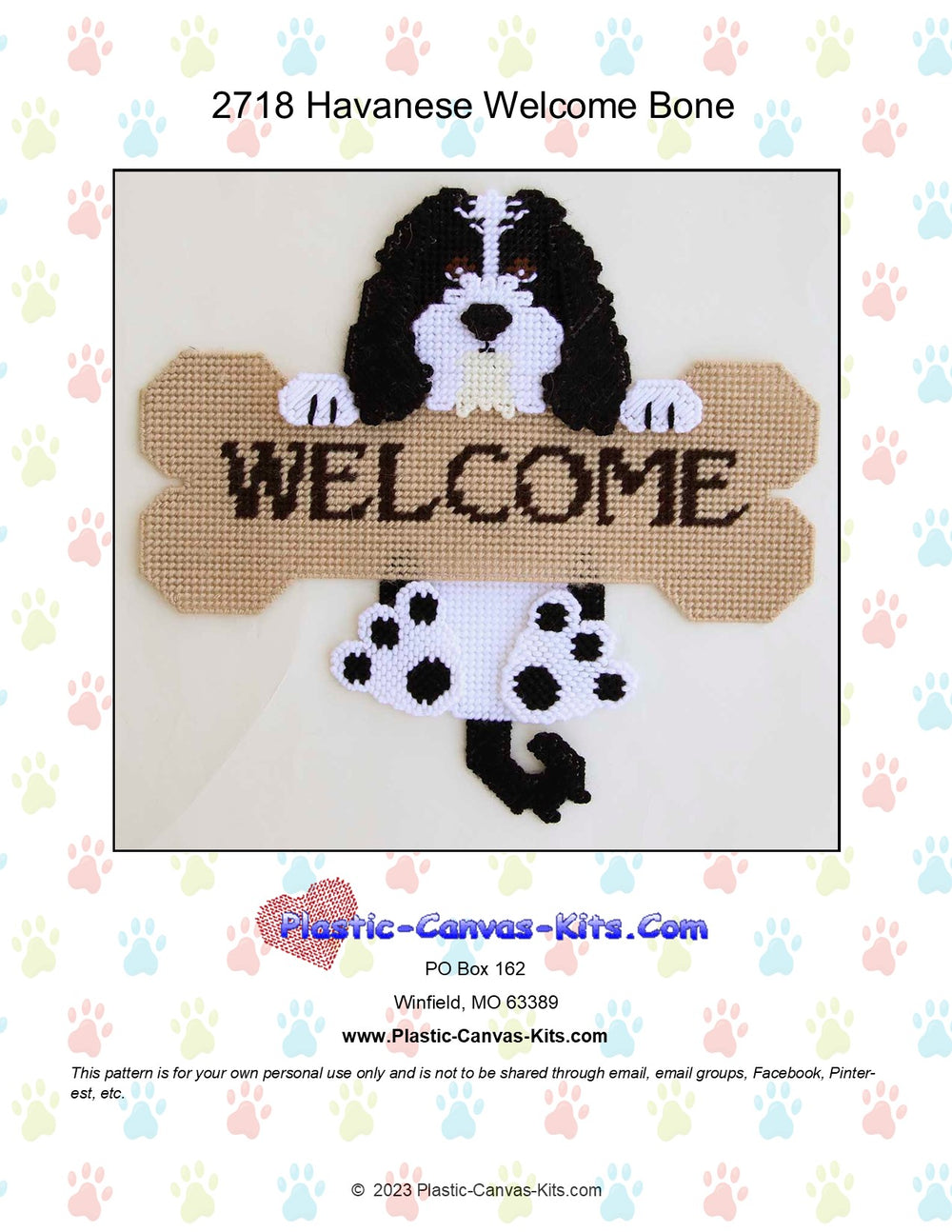 Havanese Welcome Bone