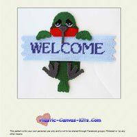 Hummingbird Welcome Sign