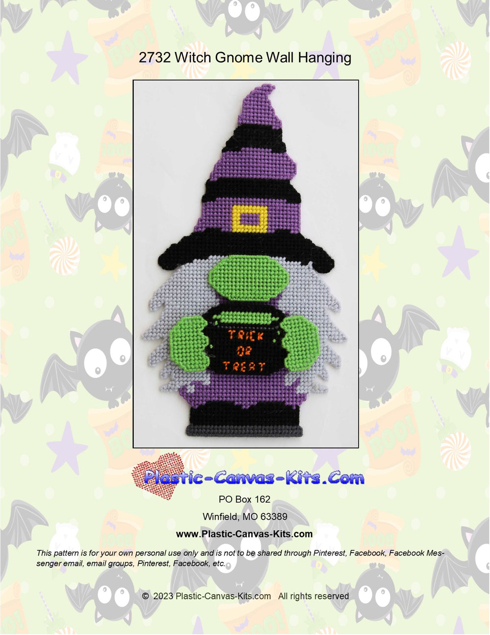 Halloween Witch Gnome Wall Hanging