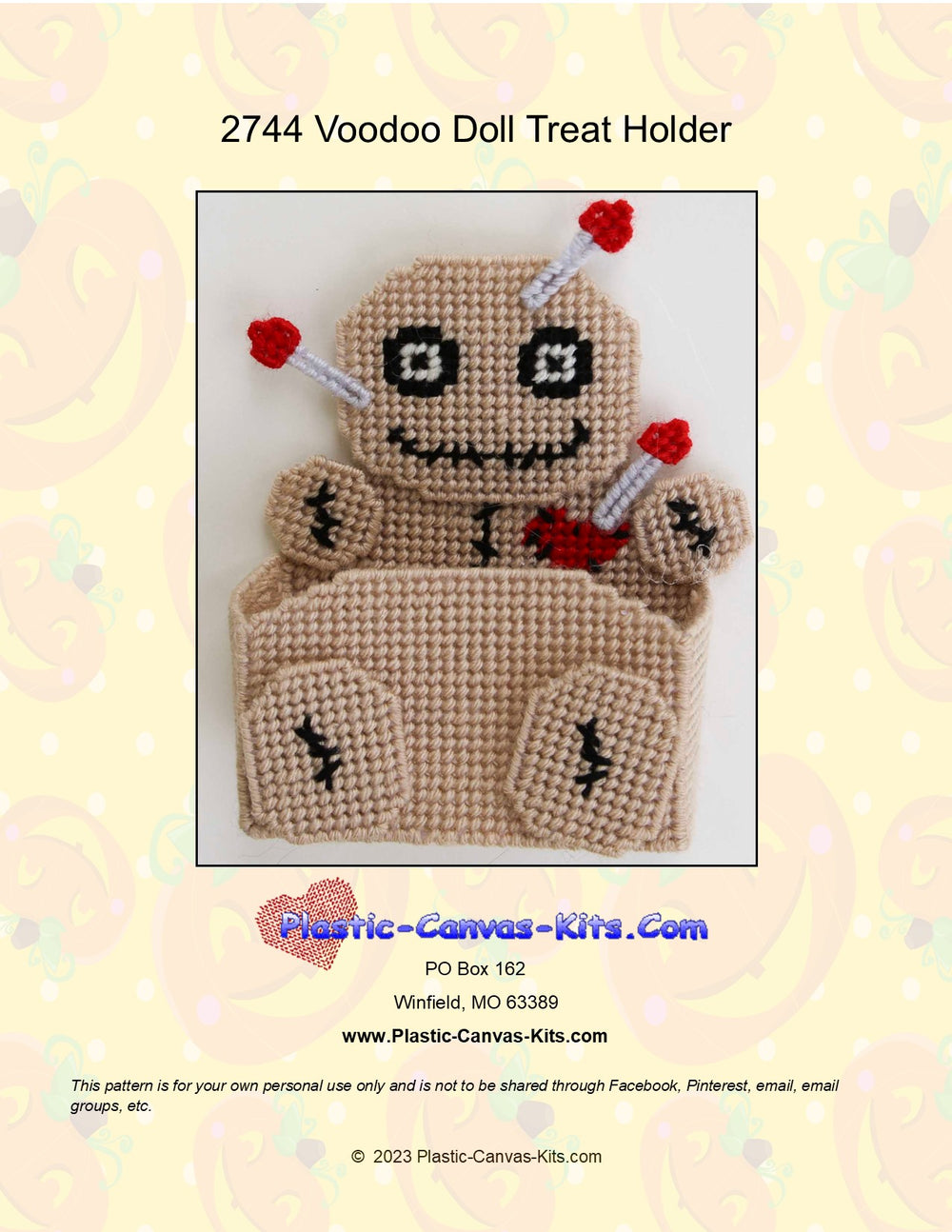 Voodoo Doll Treat Holder