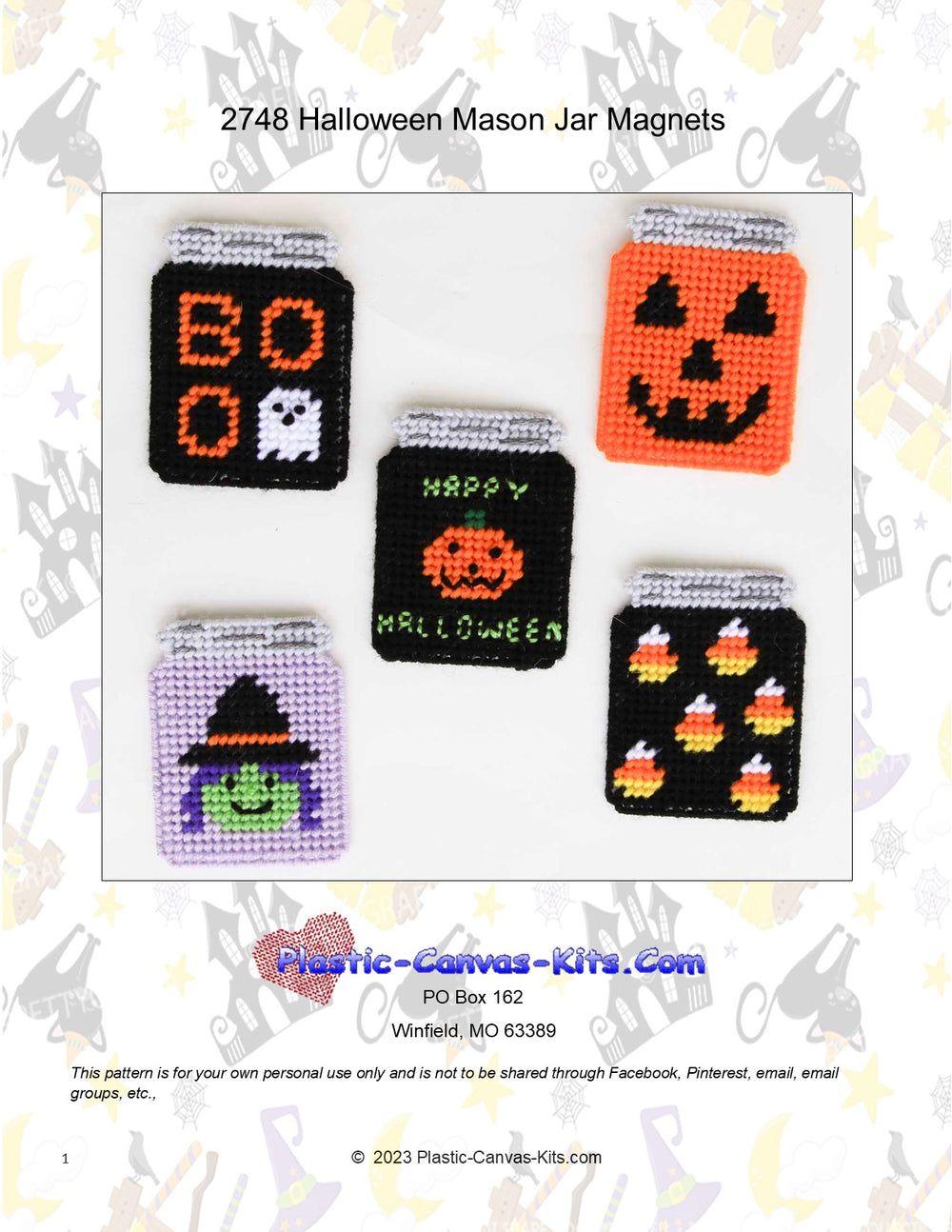 Halloween Mason Jar Magnets