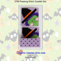 Peeking Witch Coaster Set