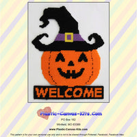 Welcome Halloween Pumpkin Wall Hanging