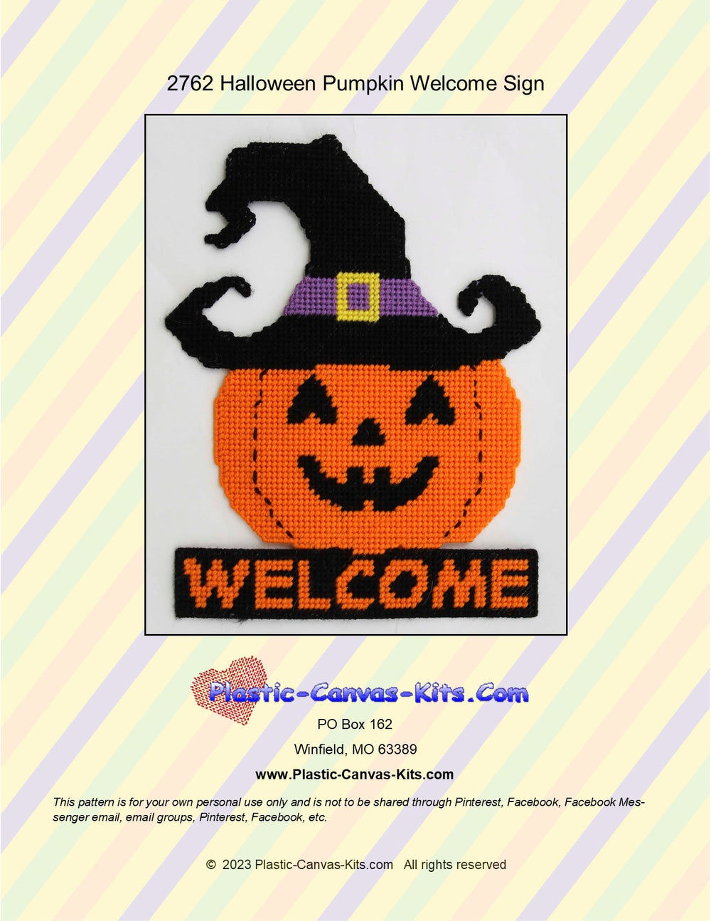 Welcome Halloween Pumpkin Wall Hanging