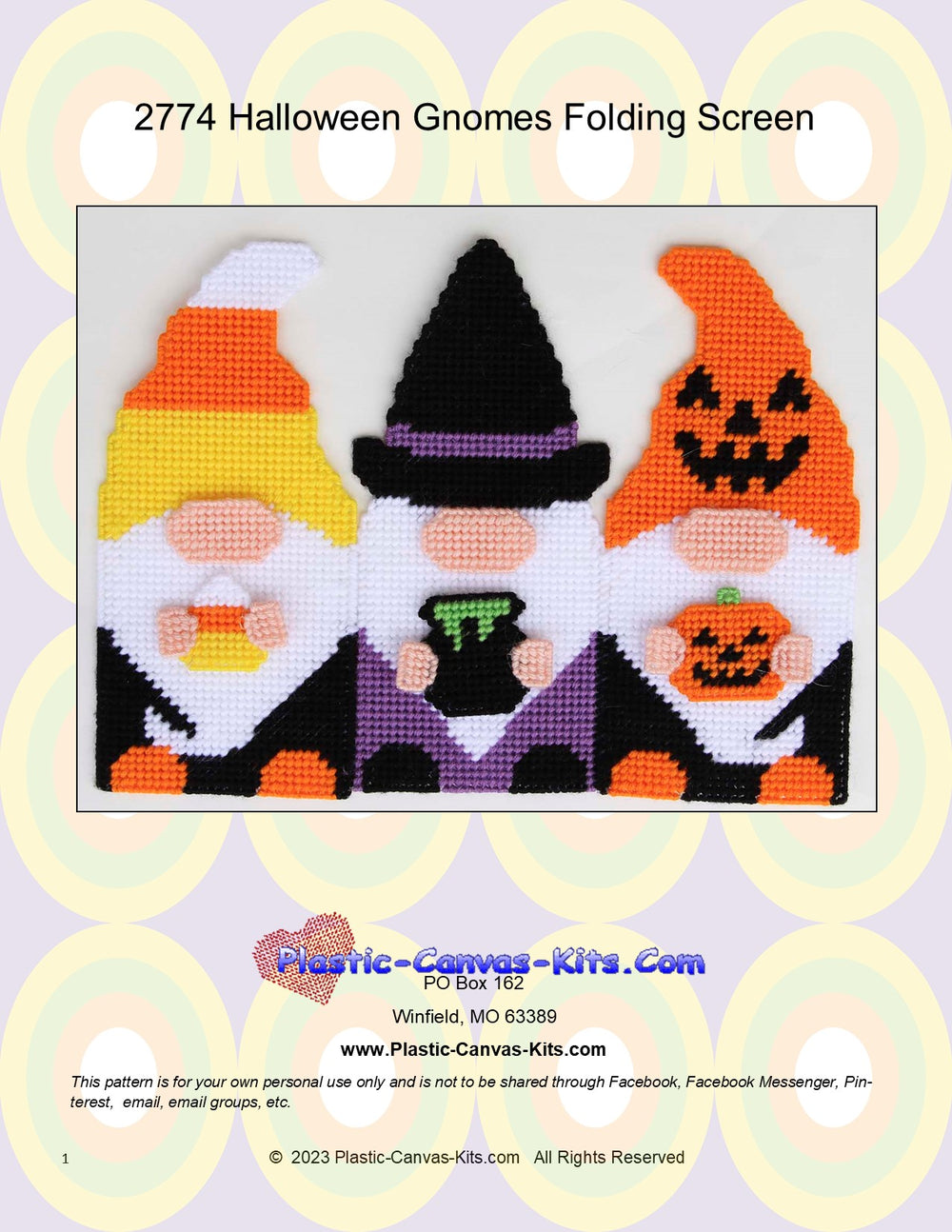 Halloween Gnomes Folding Screen