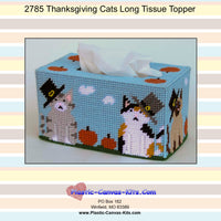 Thanksgiving Cats Long Tissue Topper