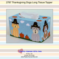 Thanksgiving Dogs Long Tissue Topper