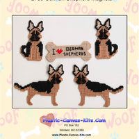 German Shepherd Magnet Set