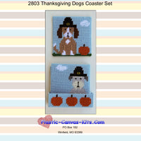 Thanksgiving Dogs Coaster Set