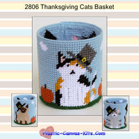 Thanksgiving Cats Basket