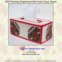 Peeking Gingerbread Men Long Tissue Topper