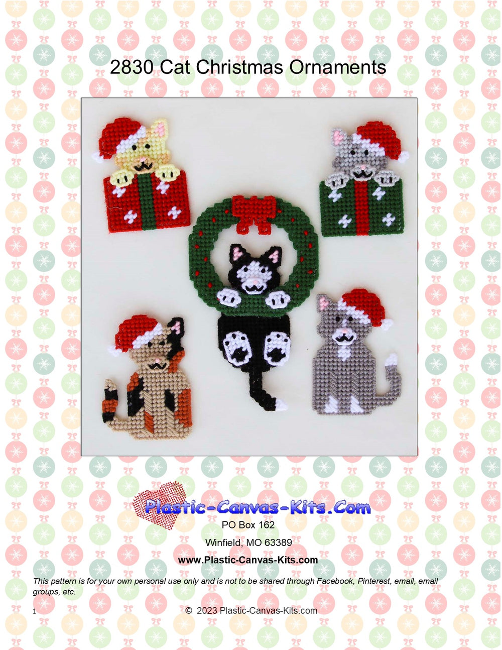 Cat Christmas Ornaments