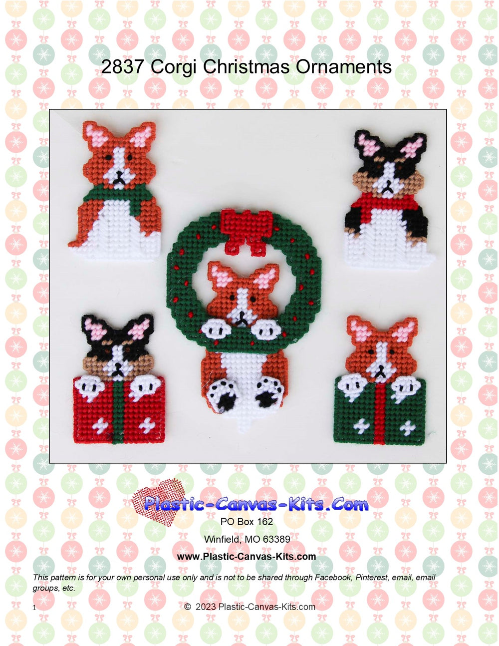 Corgi Christmas Ornaments