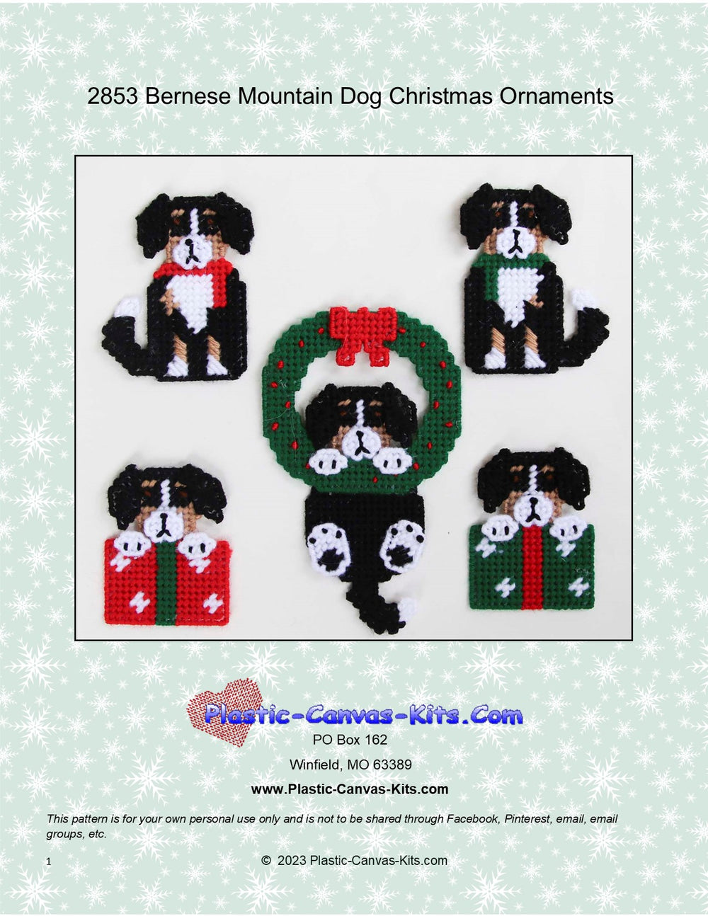 Bernese Mountain Dog Christmas Ornaments