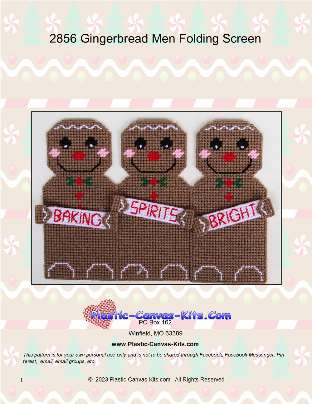 Gingerbread Men Folding Screen