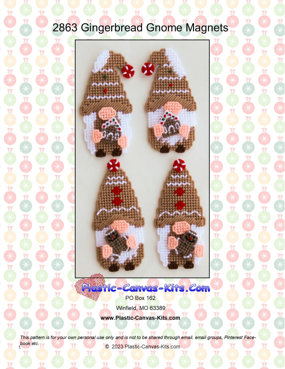 Gingerbread Gnome Magnets