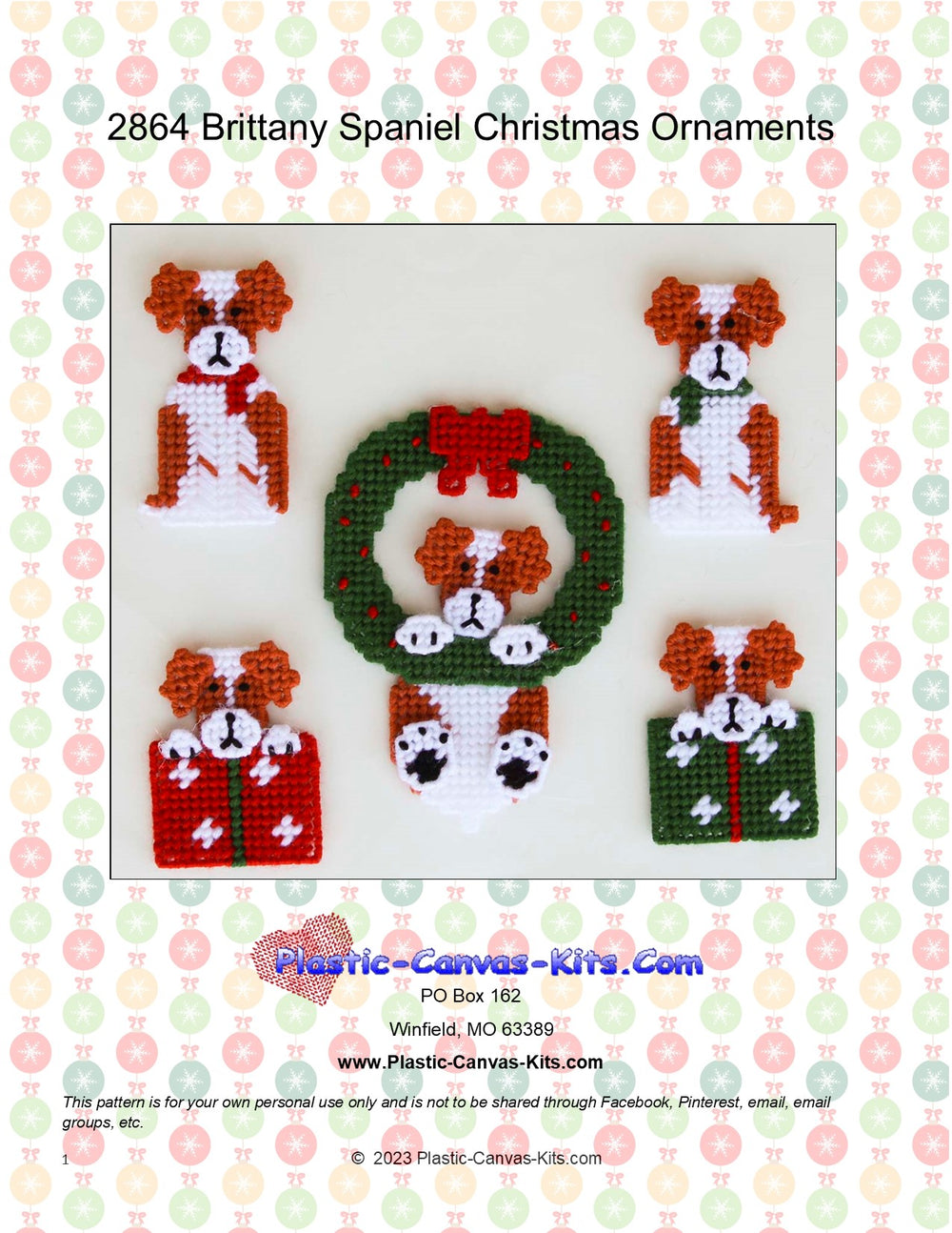 Brittany Spaniel Christmas Ornaments