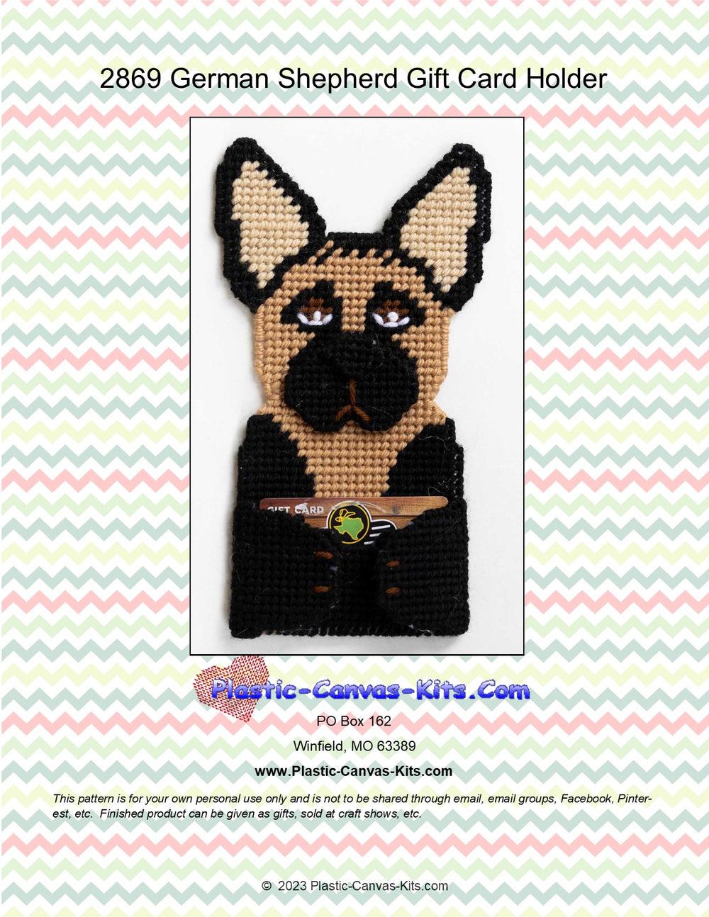 German Shepherd Gift Card Holder