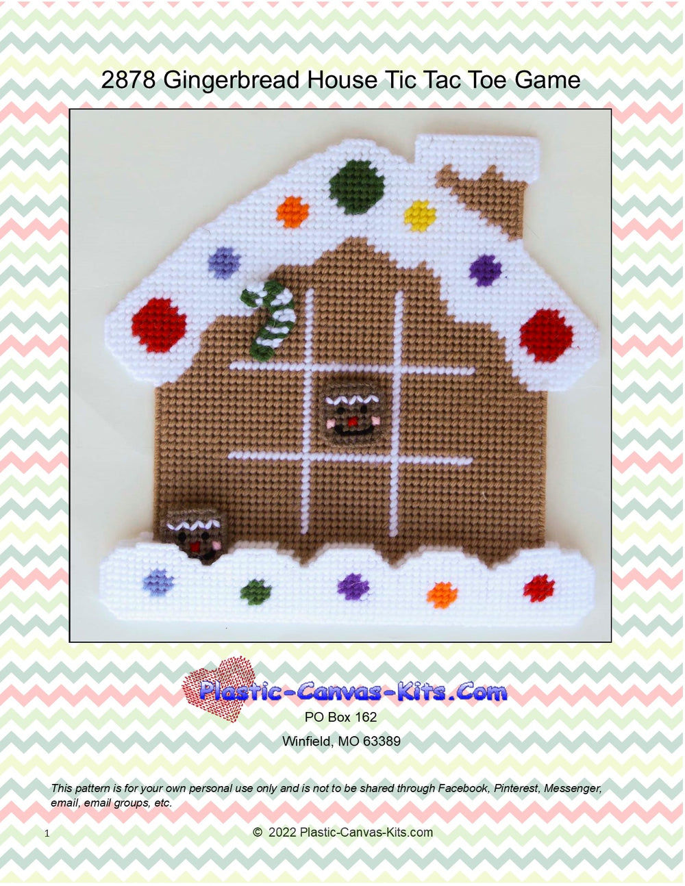 Gingerbread House Tic Tac Toe Board