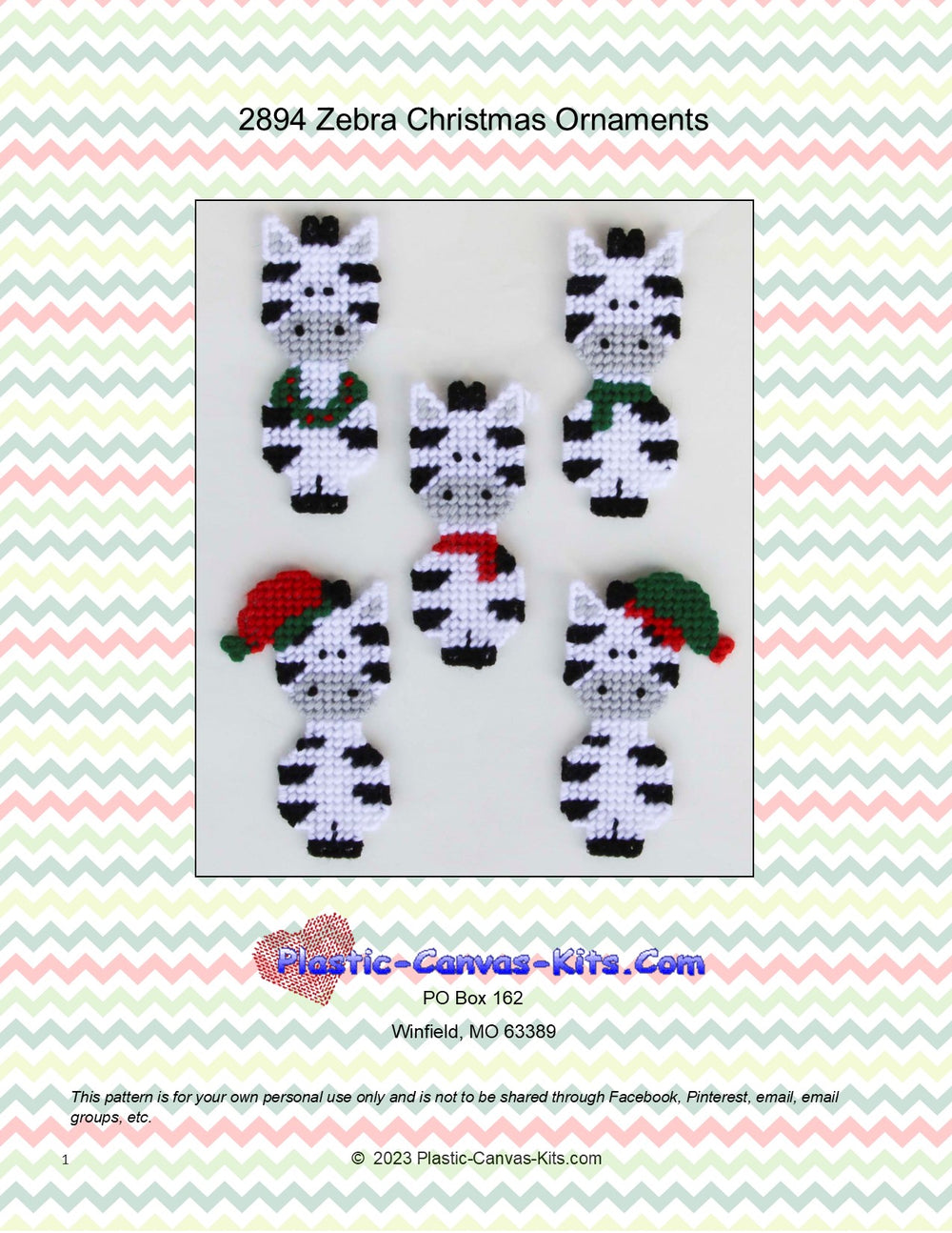 Zebra Christmas Ornaments