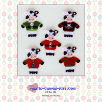 Cows in Sweaters Christmas Ornaments