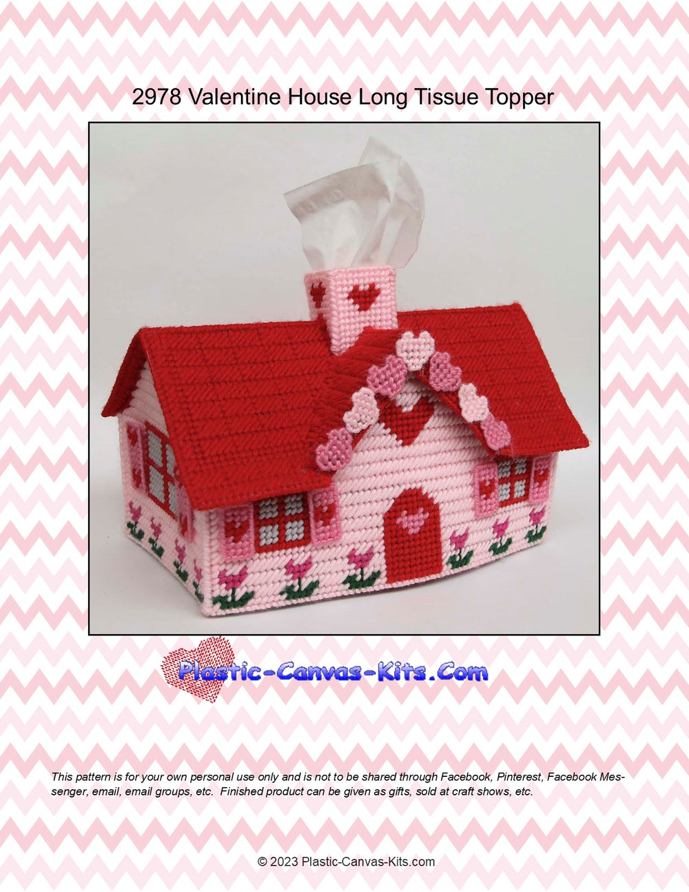 Valentine's Day House Long Tissue Topper