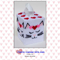 Valentine's Day Cat Tissue Topper