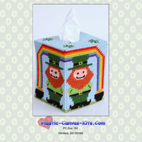 Leprechaun and Rainbow Boutique Tissue Topper