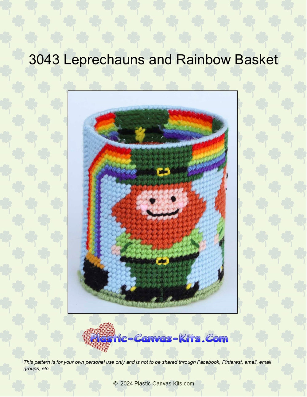 Leprechaun and Rainbow Basket