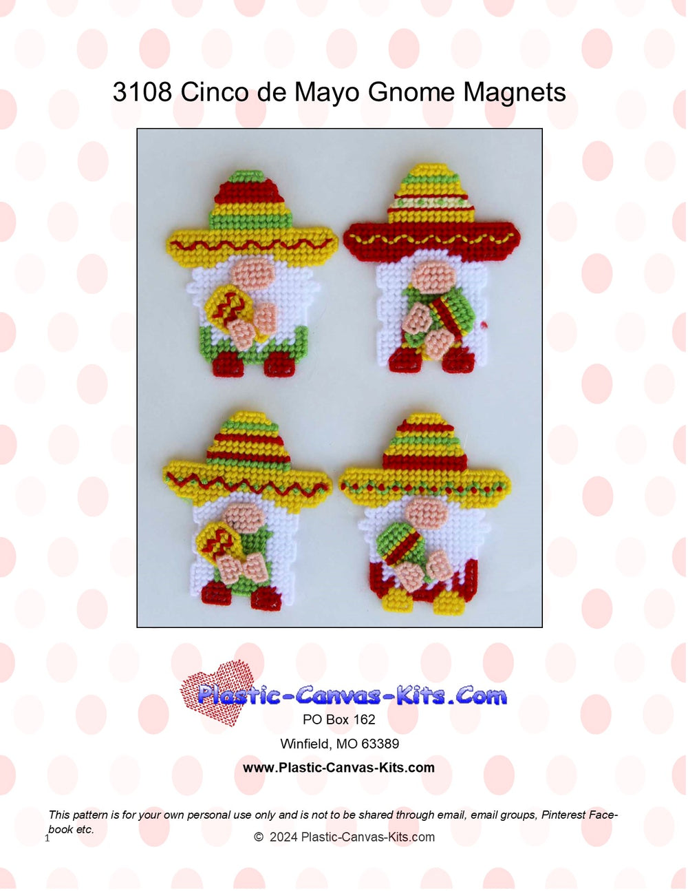 Cinco de Mayo Gnome Magnets