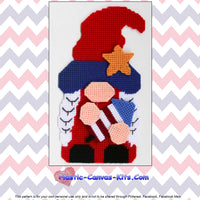 Patriotic Gnome Girl Wall Hanging