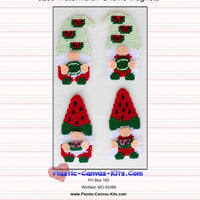 Watermelon Gnome Magnets