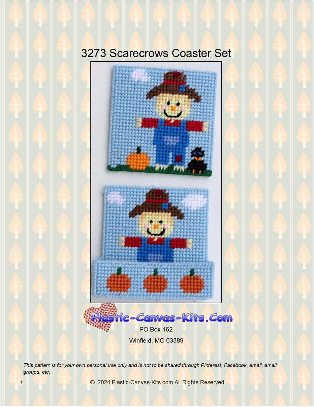 Scarecrows Coaster Set