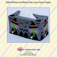 Witches and Black Cats Long Tissue Topper