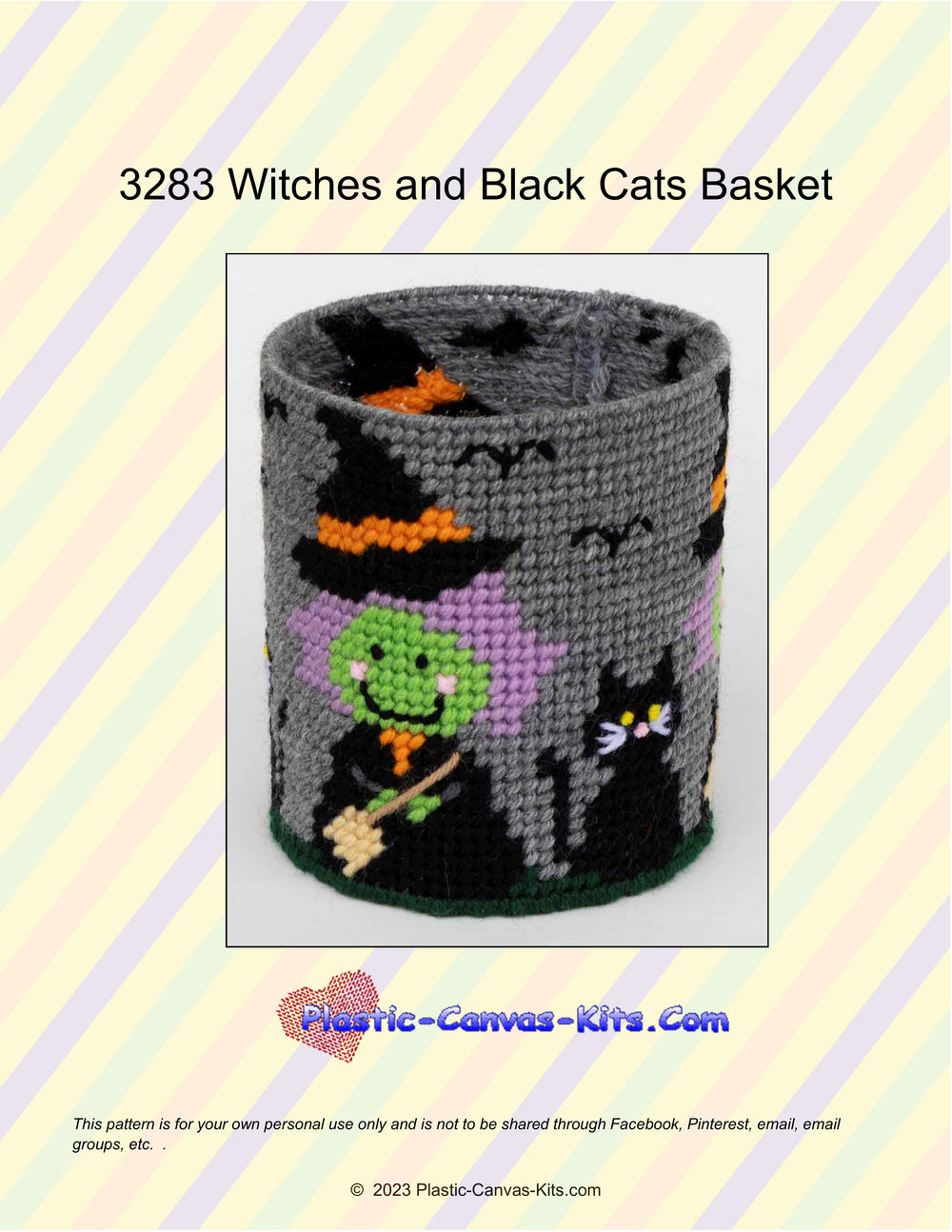 Witches and Black Cats Basket