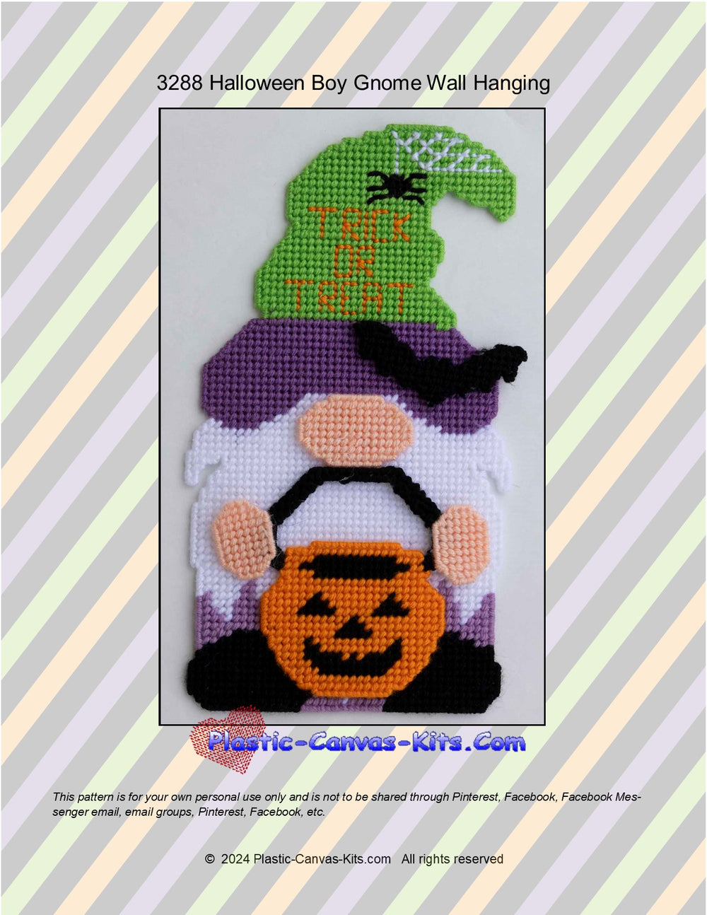 Halloween Boy Gnome Wall Hanging