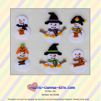 Halloween Snowman Magnets