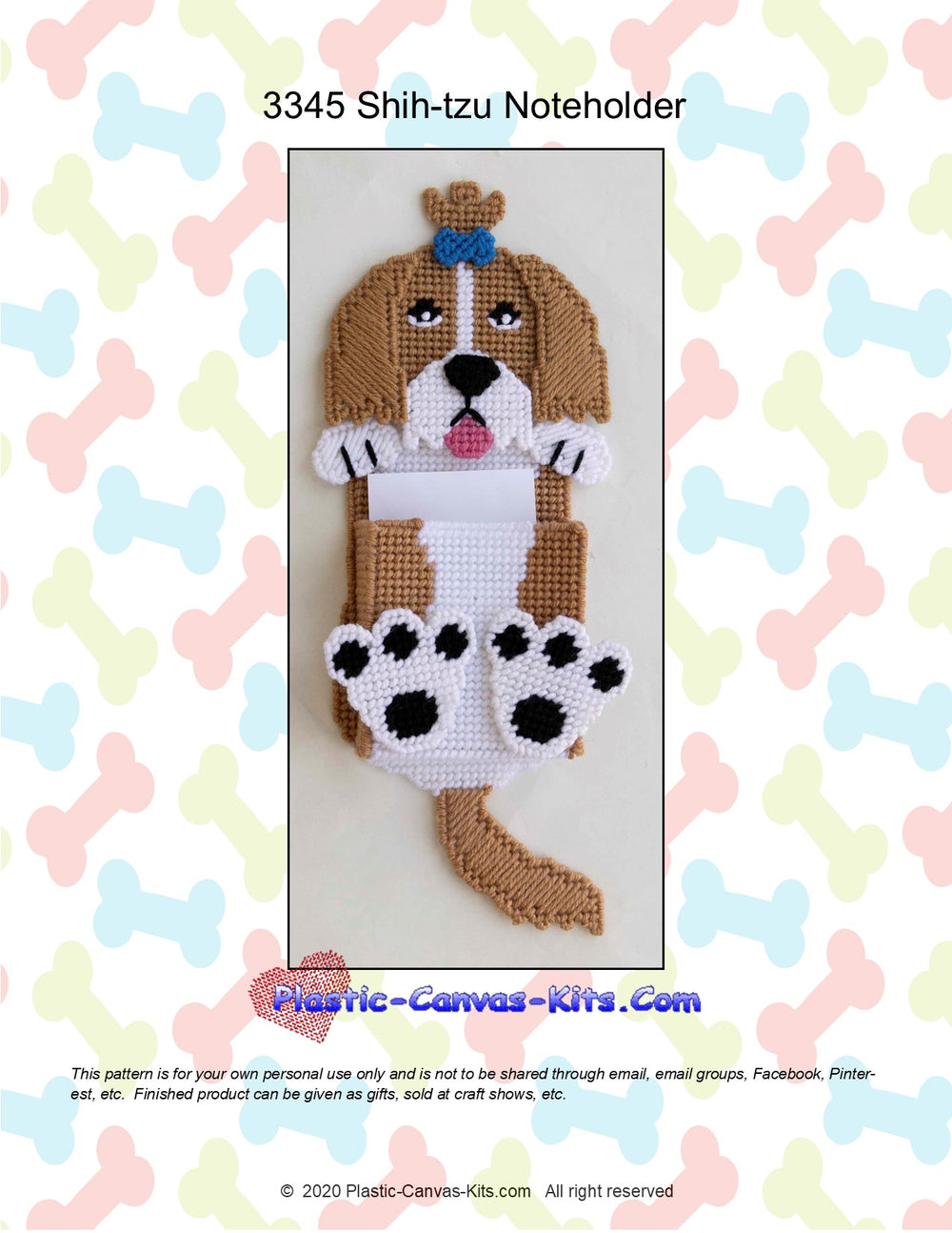 Shih-tzu Note Holder