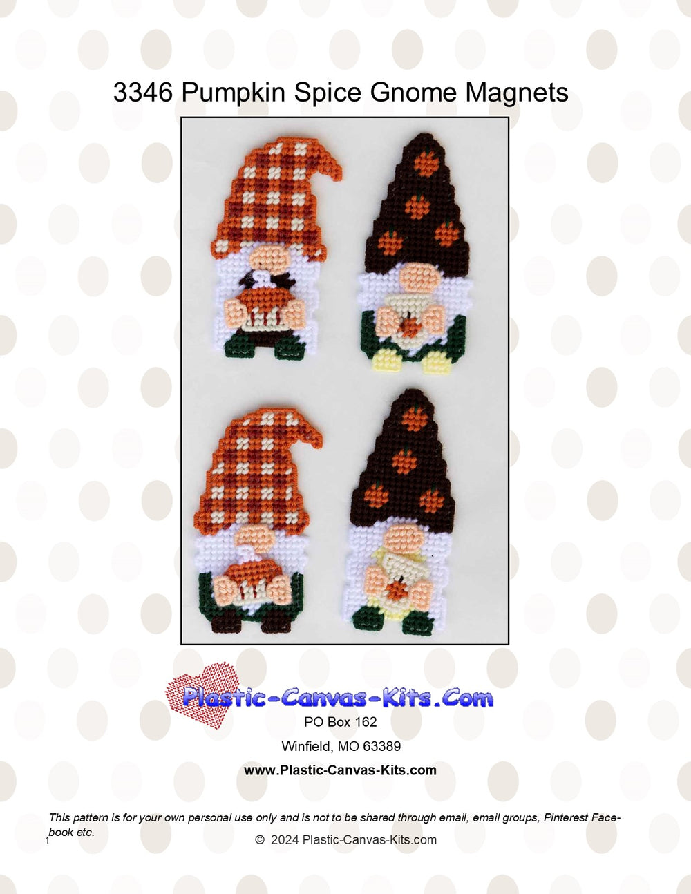 Pumpkin Spice Gnome Magnets