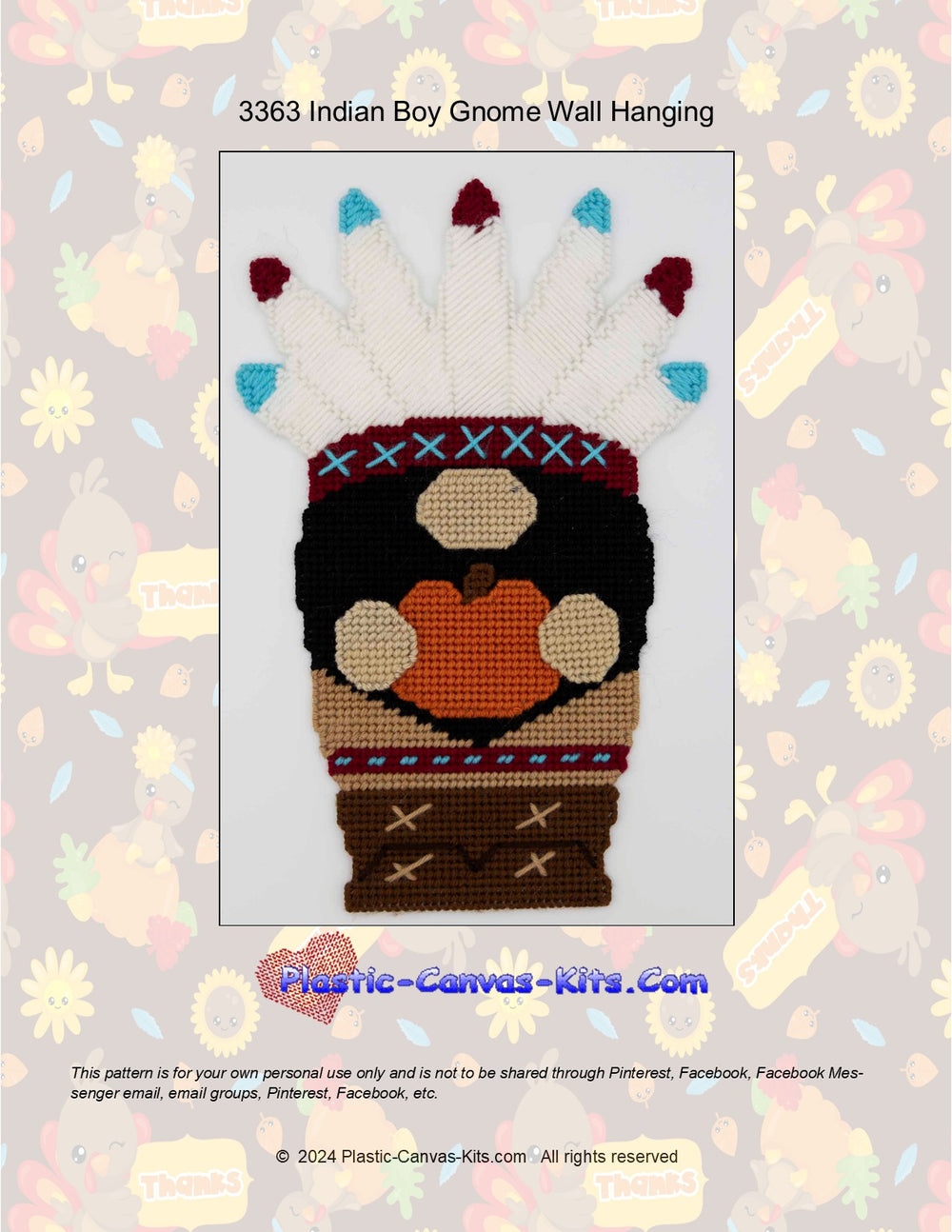 Indian Boy Gnome Wall Hanging