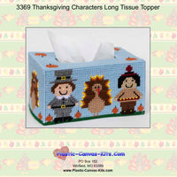 Thanksgiving Characters Long Tissue Topper