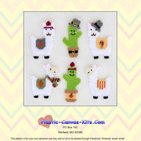 Thanksgiving Llama and Cactus Magnets