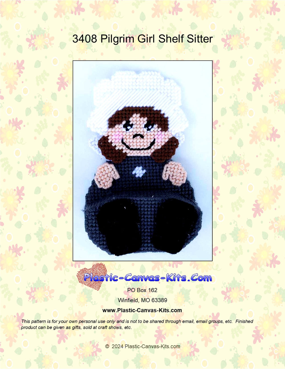 Pilgrim Girl Shelf Sitter