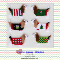Basset Hounds in Sweaters Christmas Ornaments