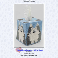 Polar Bears and Mountains Boutique Tissue Topper