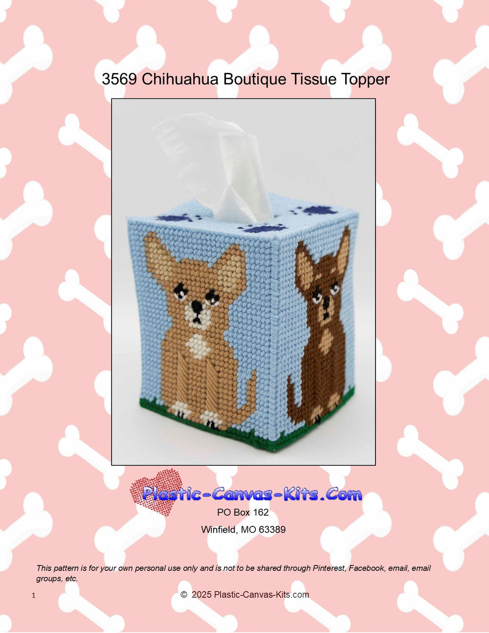 Chihuahua Boutique Tissue Topper