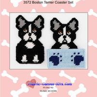 Boston Terrier Coaster Set