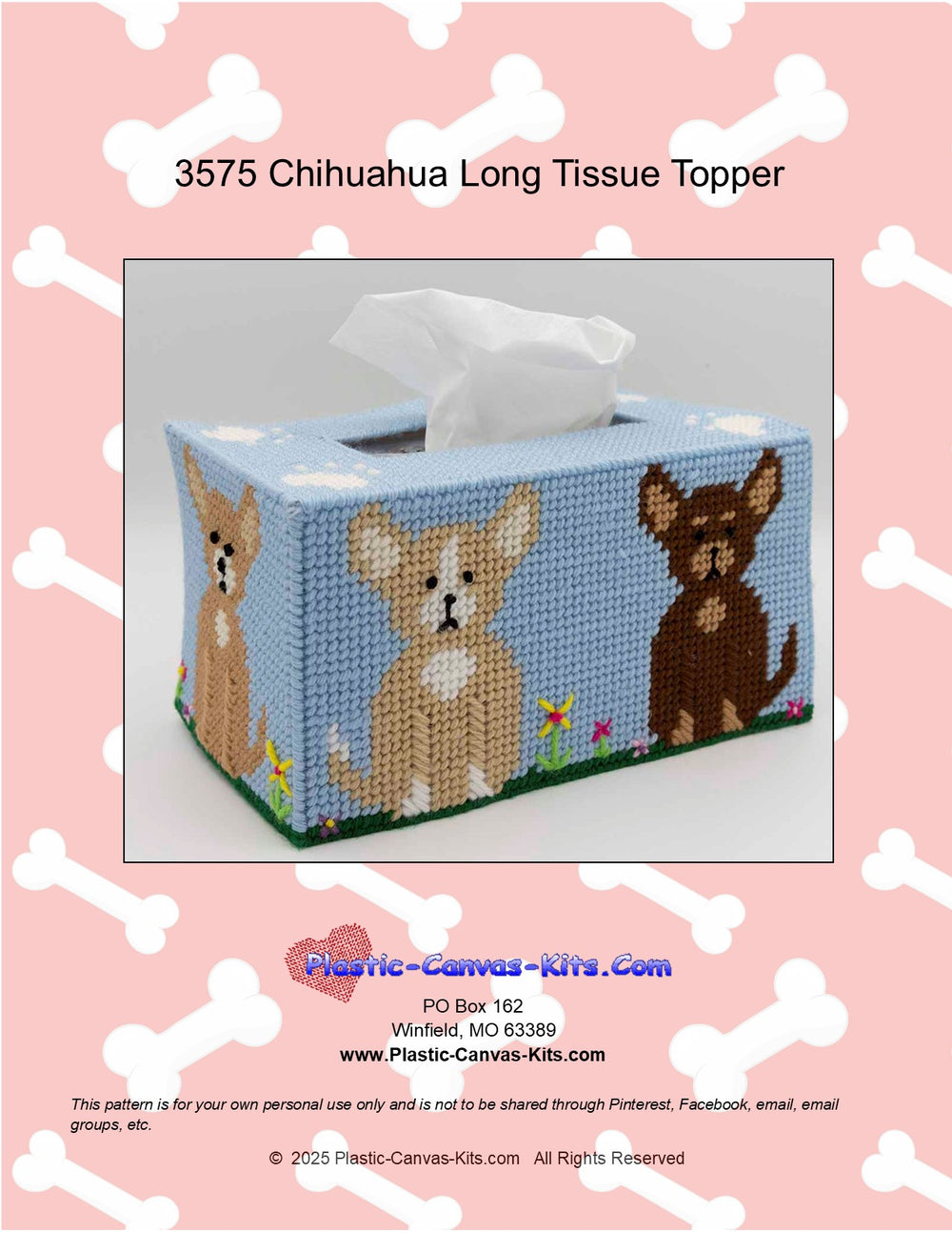 Chihuahua Long Tissue Topper